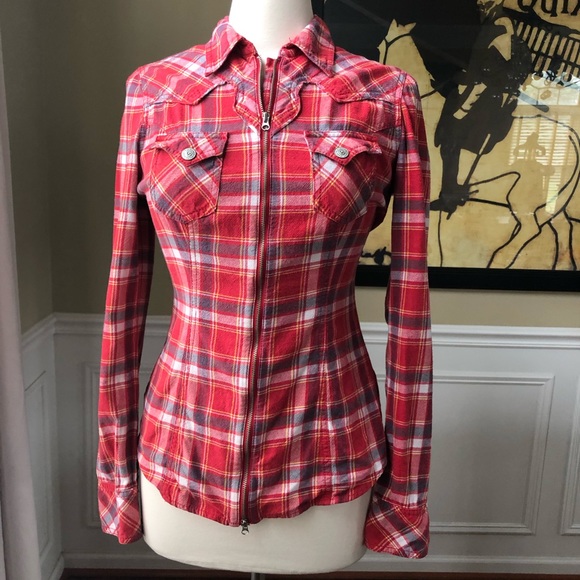 true religion western shirt womens